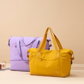 Simple Expandable Tote Bag, Suitable for Daily Commute and Short Trips, with Dry-Wet Separation Pockets, Large Capacity, Scratch-Resistant and Durable, Available in Nine Colors, Tote Bag, Travel/gym/luggage Bag For Travel