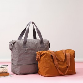 Simple Expandable Tote Bag, Suitable for Daily Commute and Short Trips, with Dry-Wet Separation Pockets, Large Capacity, Scratch-Resistant and Durable, Available in Nine Colors, Tote Bag, Travel/gym/luggage Bag For Travel