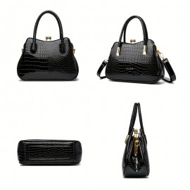 Handbag, high-quality snake Light Beige pattern Wo 's small handbag, dinner bag, shopping and leisure handbag, PU clip buckle multi-layer handbag