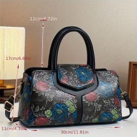 Ladies' Handbag, Fashionable Retro Floral Pattern handbag for Moms