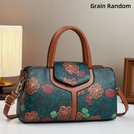 Ladies' Handbag, Fashionable Retro Floral Pattern handbag for Moms