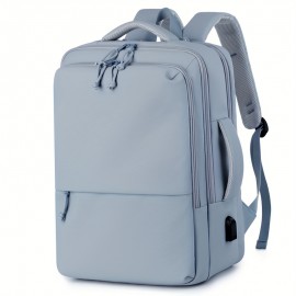 Women's Professional Laptop Backpack for 16-Inch Devices - Lightweight Synthetic Leather-like Backpack with Adjustable Shoulder Straps & Top Handle, Front Zipper Closure, Minimalist design in Mint Green, Dark Gray, Purple, Blue, Black, - Ideal for Work, School, Travel, Backpack for Travel, Office Essentials, Modern Aesthetic, Highquality Material, Device Carrier, Office Workers, School Bag, Sleek Design, Smooth Finish, Business Professionals