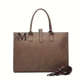 Customizable Men's Crossbody Bag - Adjustable Shoulder Strap, Scratch-Resistant Durable Material, Large Capacity Sleek Minimalist Design for Business & Casual Use (Black/Brown), Versatile Travel Purse | Highquality Stitching