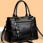 Perfect Lily Women's Professional Handbag with Zipper Closure - Convertible Crossbody/Handbag, Spacious Interior Compartment, Detachable Strap - Purse for Work, Travel, Everyday - Coffee Brown/Black/ - Ideal Gift for Women, Versatile Accessory, Sleek Tote, Highquality Finish, Crossbody Bag, Working Women